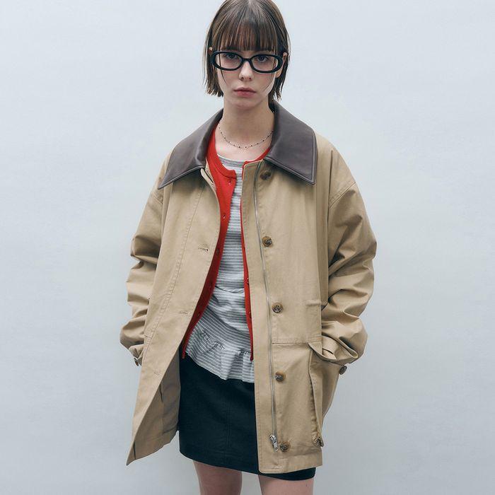 코튼 워크 자켓 베이지 MDJK039BEIGE