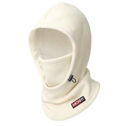 베이지 기모 니트 후드마스크