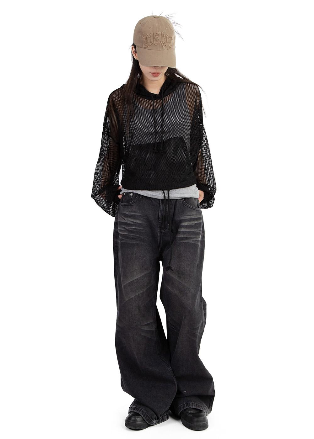 릿킴 CAT WIDE JEANS