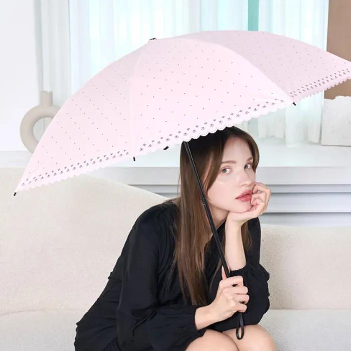 보그 베리 도트 암막코팅 날씬 양산(아이보리,핑크,퍼플) MPVGP50003