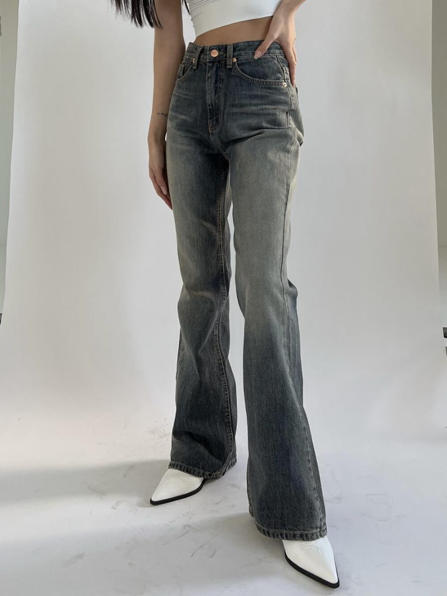 Boke Washing Bootscut Pants (blue)