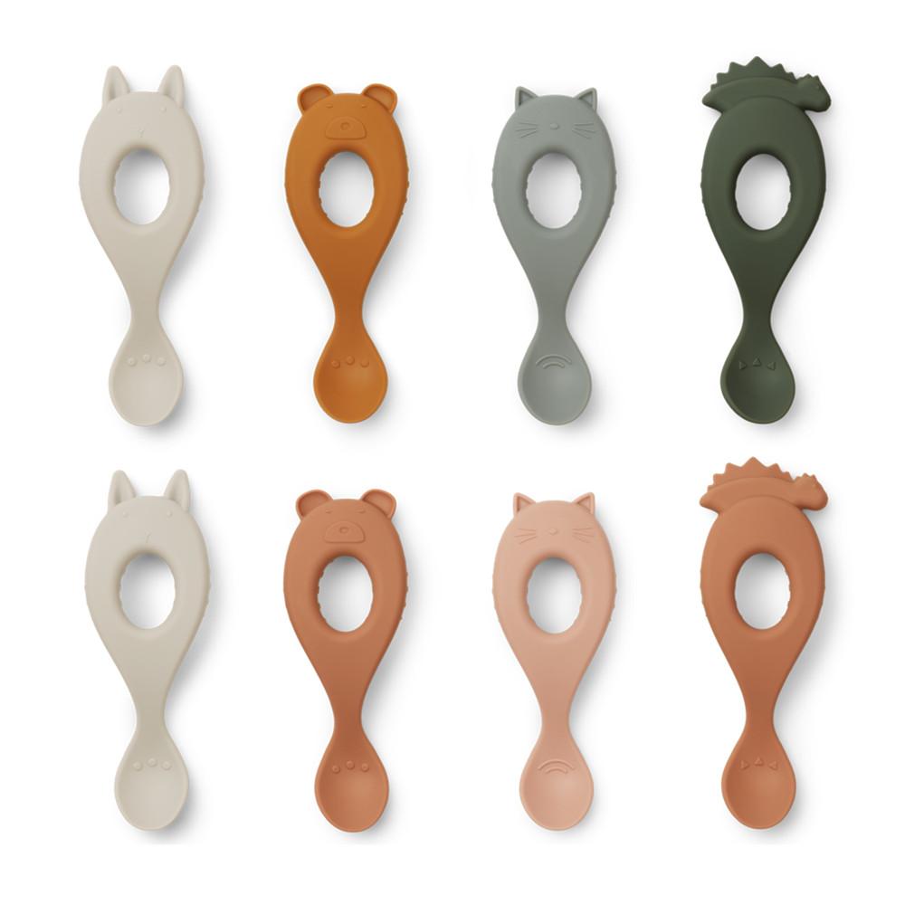 리우드 이유식 실리콘 식기 스푼 숟가락 4종 세트 Liva silicone spoon