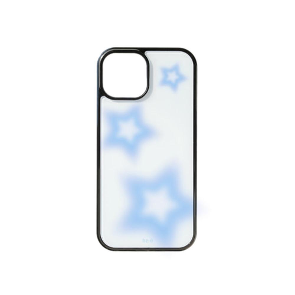 [맥세이프 선택]Smudging stars 무광 글라스 범퍼 케이스