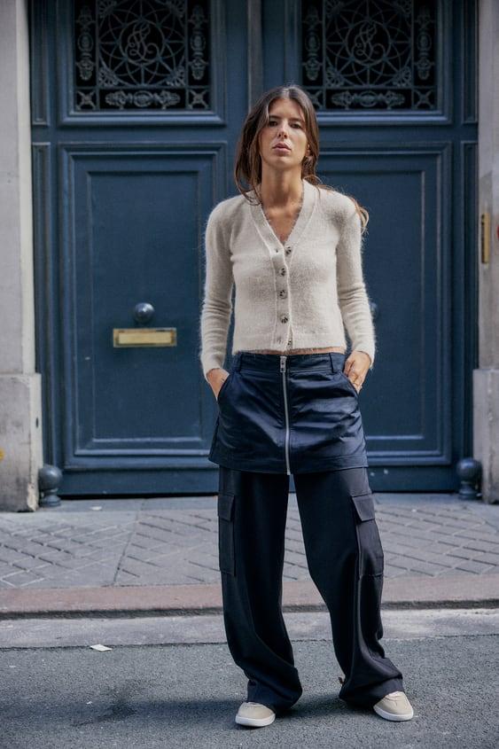 알파카 & 울 블렌드 크롭 재킷