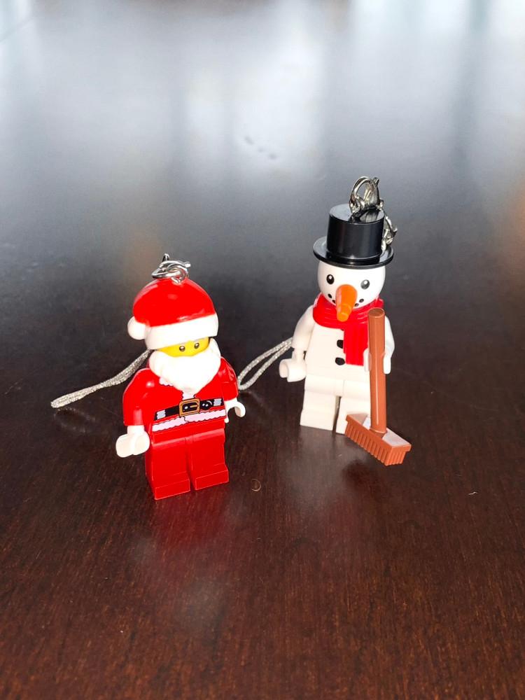 (2type) christmas keyring 크리스마스 선물 산타 눈사람 레고 키링