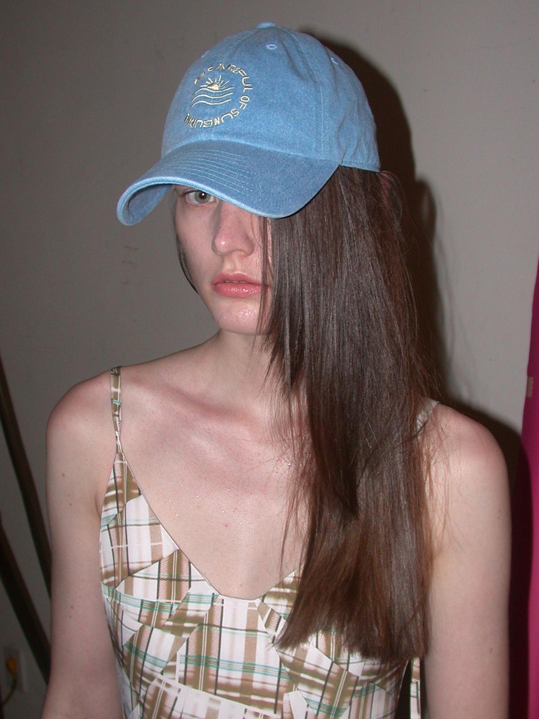 Sunburn Cap  ESSENTIAL UNISEX Sky blue