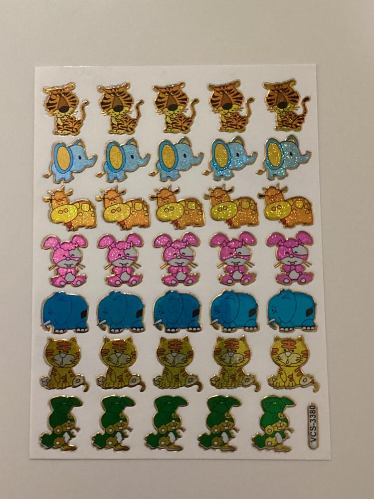 (고전 문구) 토껭이와 코끼리 친구들 스티커 (재입고)