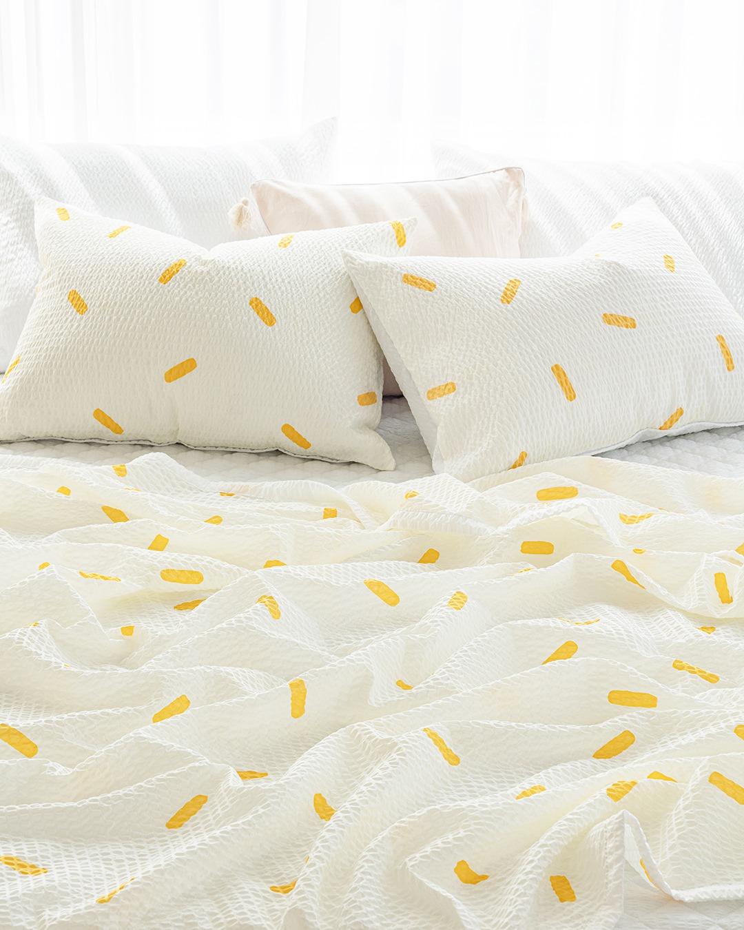 소다 시어서커 여름 홑이불 침구세트 (S/Q)