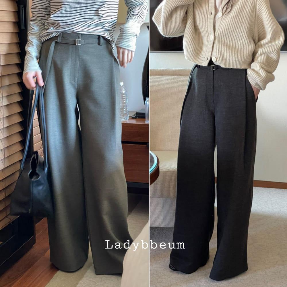 24FW 브론즈 메이 슬랙스 / 원턱 세미와이드 일자 팬츠