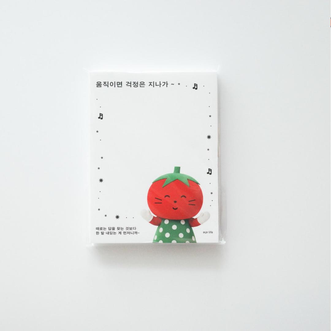 [미도리작업실] 금일의 표어 메모지 5종