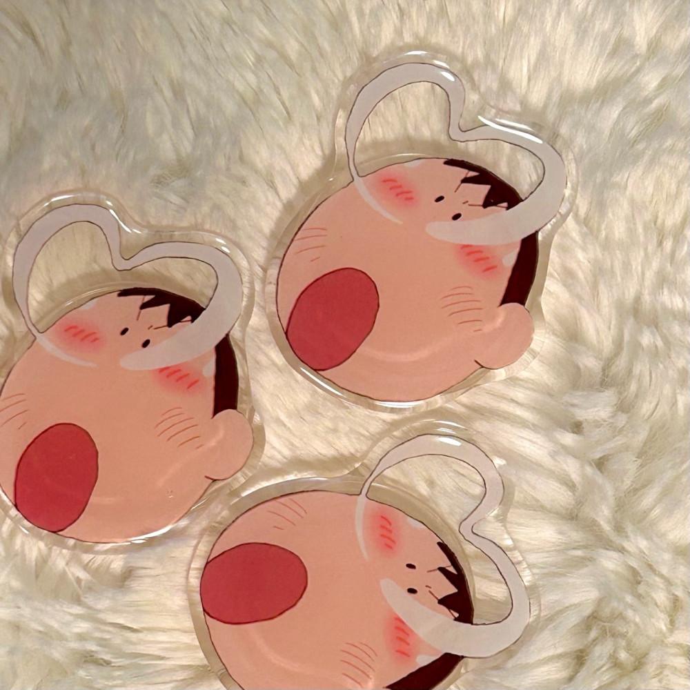 하트 콧물 맹구 그립톡