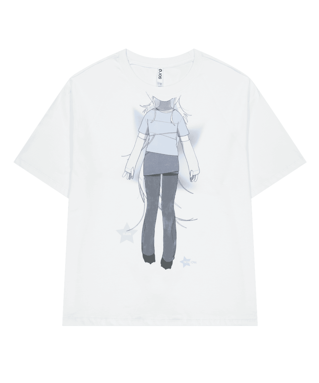OJOS x NOITOW SHU Portrait T-shirt / White