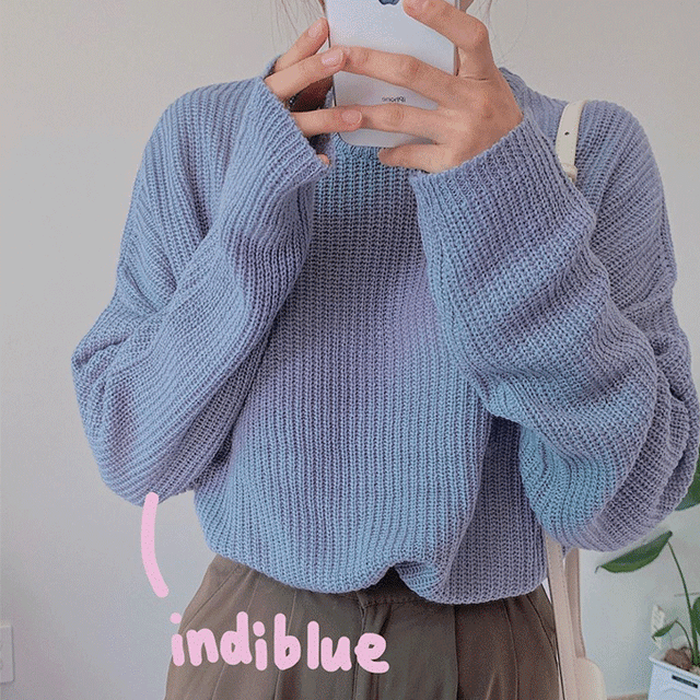 [누적700장][자체제작] 컬러하찌니트 (3color) -당일출고