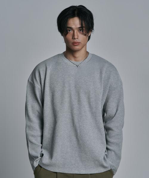 와플 루즈핏 롱슬리브