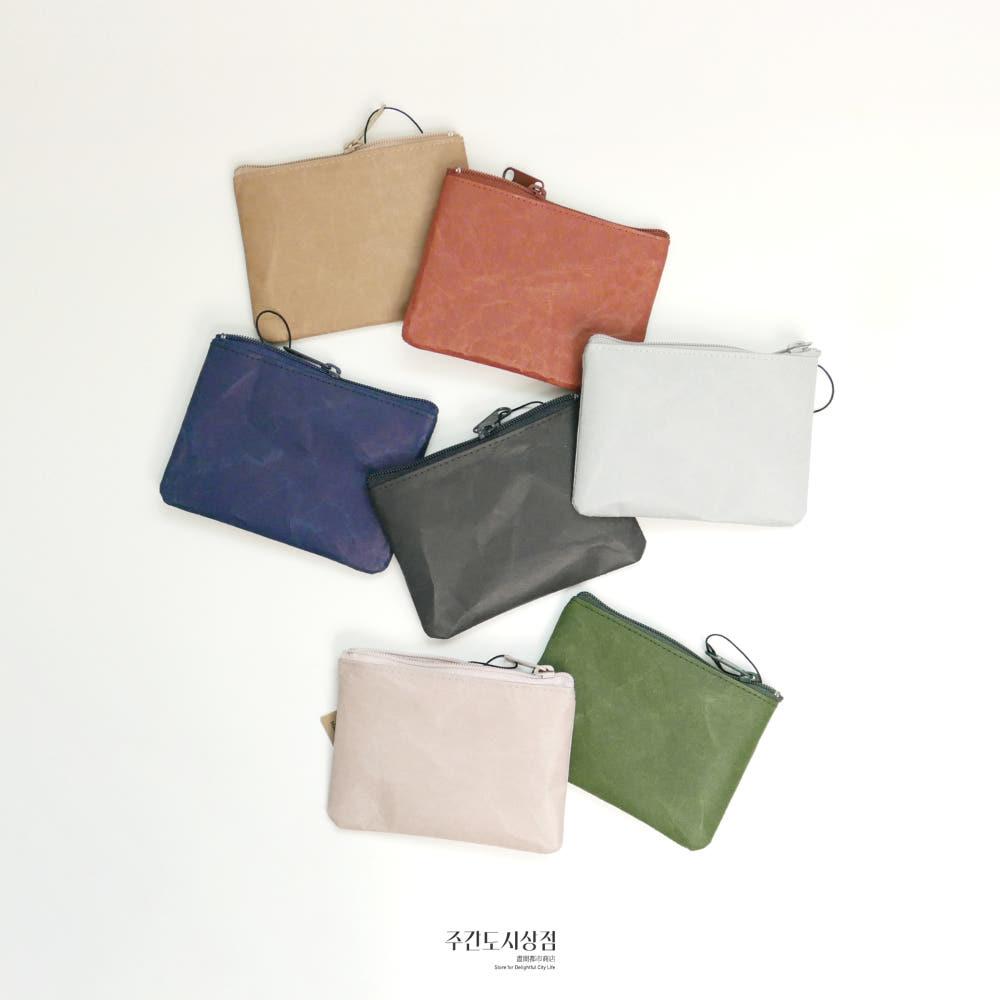 SIWA coin case wide (7color) 시와 동전지갑 심플 미니멀 카드 지갑