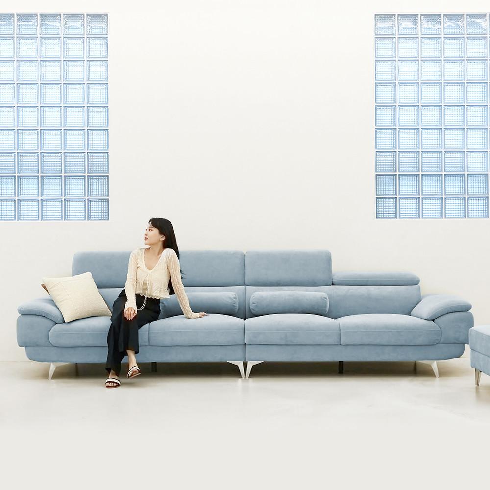 웰퍼니쳐 몬스터 플러스 아쿠아텍스 패브릭 6인용 소파