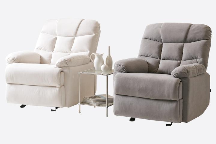 클라우드 1인 리클라이너 소파 아쿠아패브릭 4color