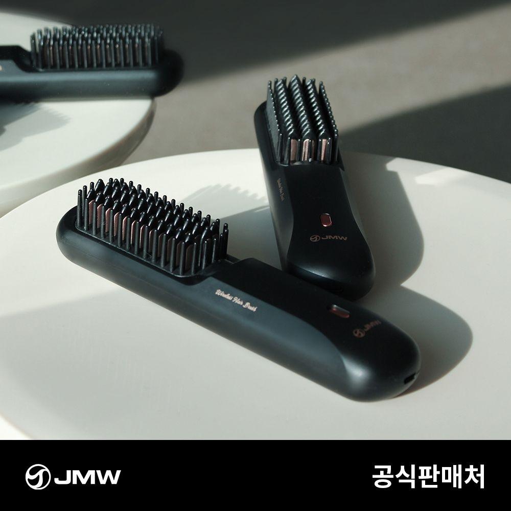[3천P적립][25년 3월 출시] JMW 볼륨온 무선 브러쉬 빗 고데기 매직기 음이온 정전기방지