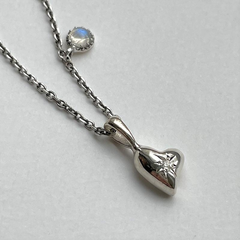 Vintage heart Necklace(실버)