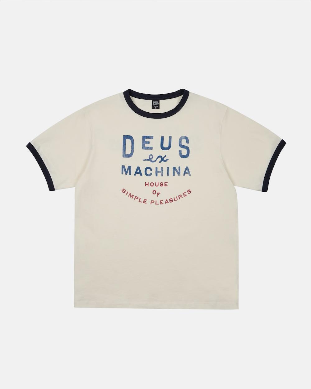 House Of Simple Pleasures Ringer Tee_Ivory
