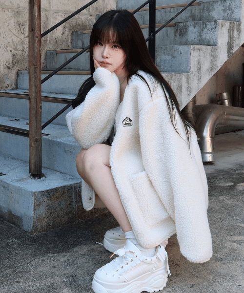 레트로 마운틴 코지 플리스 가디건 (JR5TZU193IV)