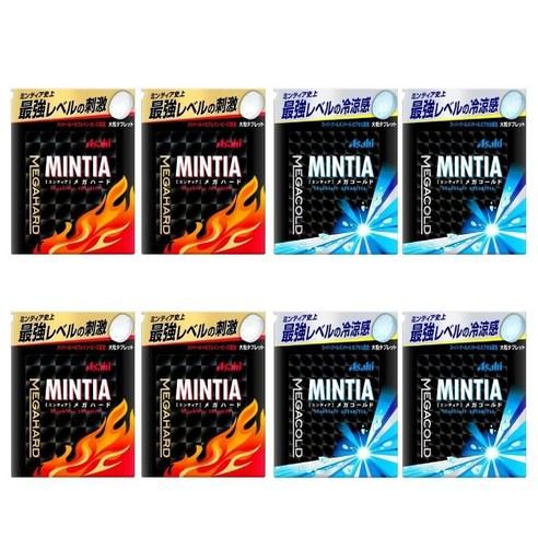 아사히 민티아 메가 2종 메가 하드 50알 4개 + 메가 콜드 50알 4개 총 8개 세트 - 일반하드캔디 | 쿠팡