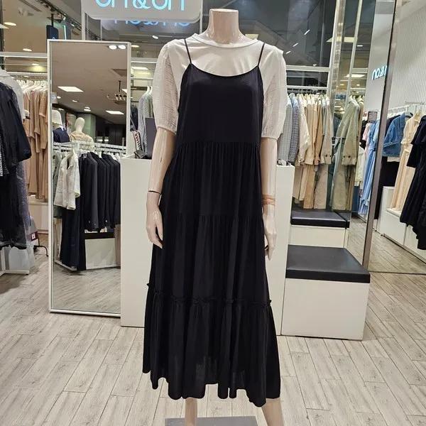 [온앤온]온앤온 홀터넥 뷔스티에 티어드 원피스 NJW3MO635_P344357562