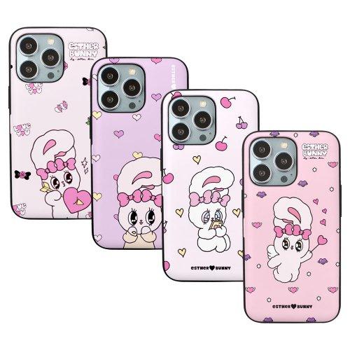 아이폰14 플러스 프로 맥스 토끼 카드 수납 마그넷 도어 범퍼 케이스