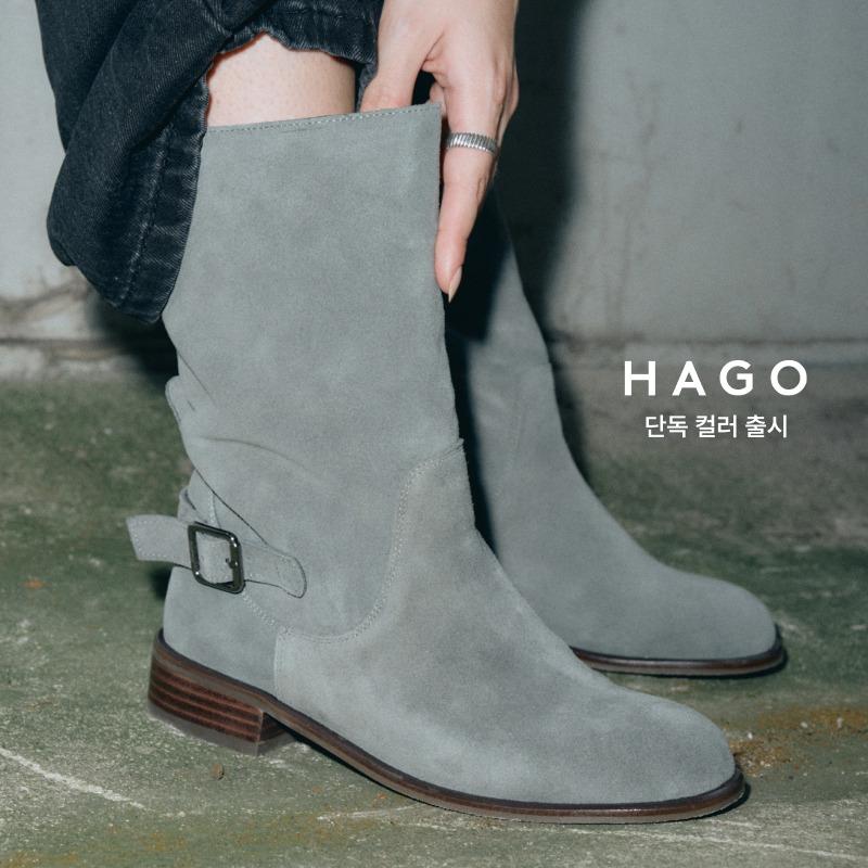[FW캠페인][단독컬러출시]나나 소가죽 스웨이드 투 벨트 부츠_B1342(3Colors)