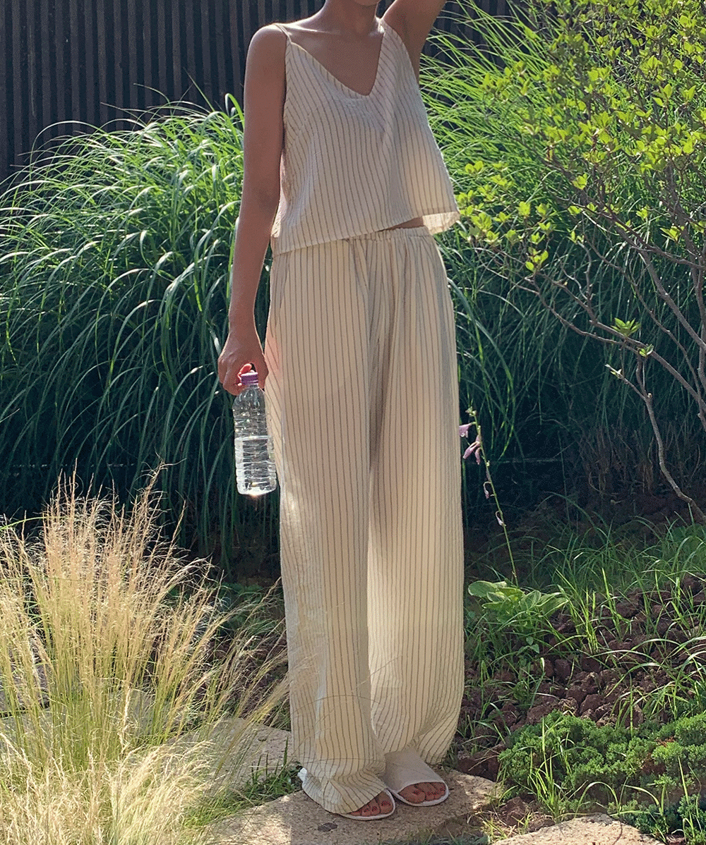 리버 스트라이프 잠옷 [2color]