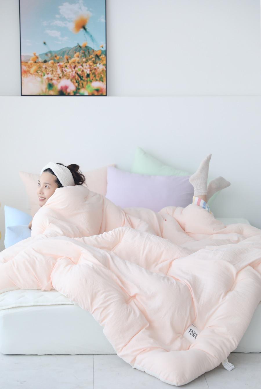 차렵이불 크레용 이음선없는 옥수수솜 사계절이불 11색상