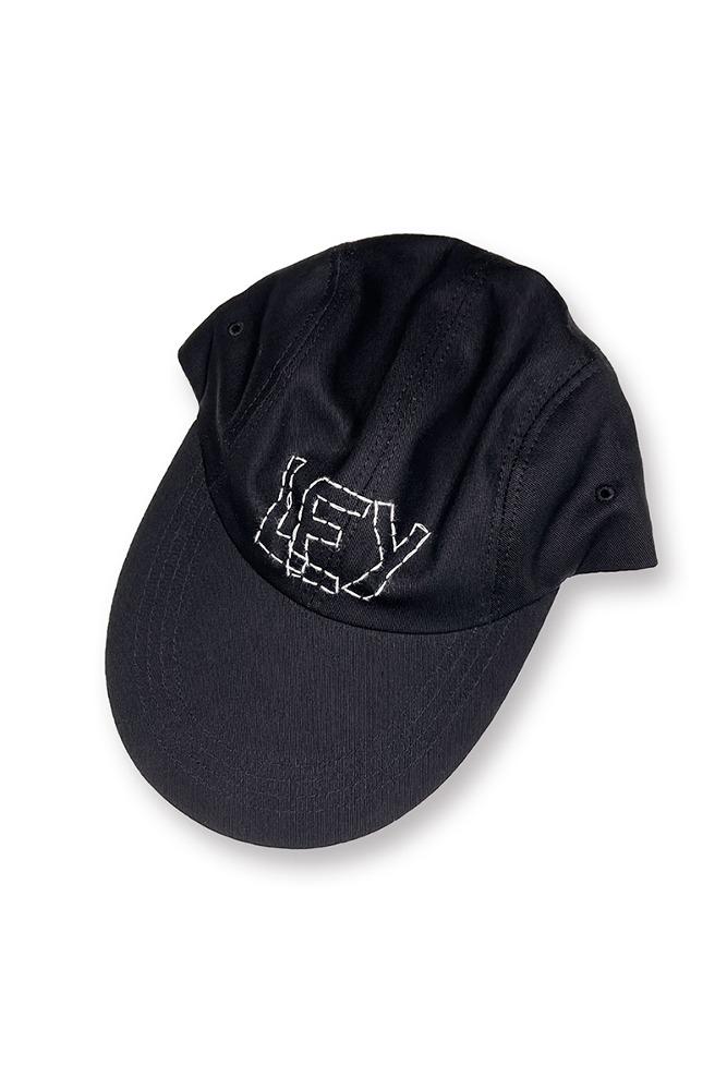 [nought] LEY Handstitch Long Brim Cap / Black