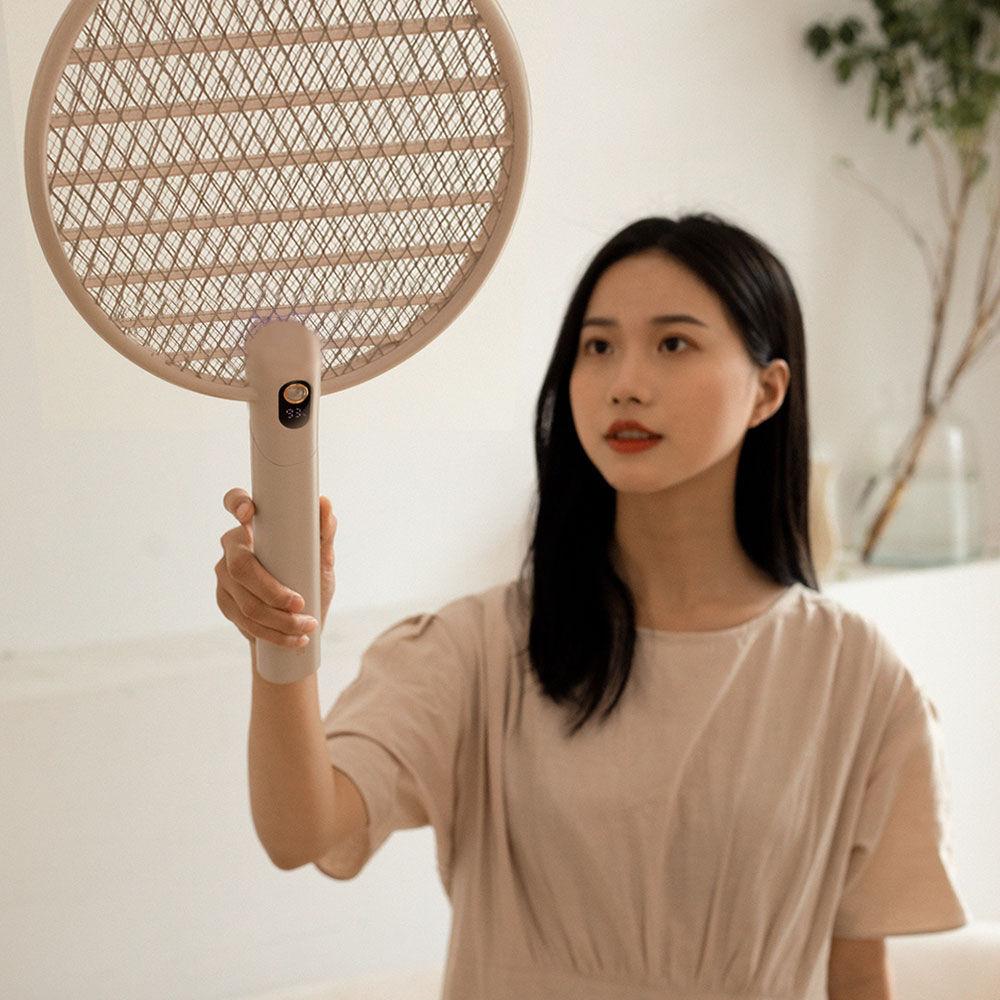 [소싱] 윈도우 충전식 전기모기채  파리채 접이식 B8 PLUS