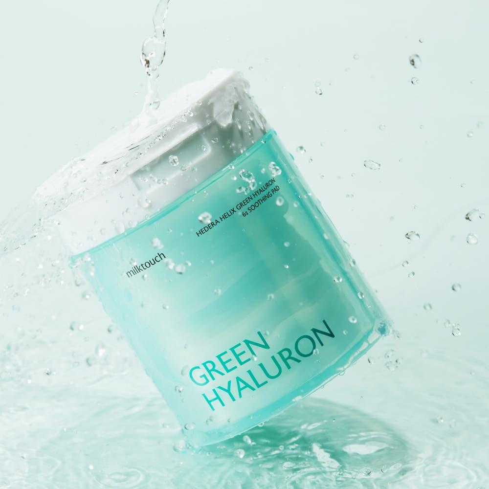 밀크터치 서양송악 그린히알루론 6초 수분 진정 패드 60매