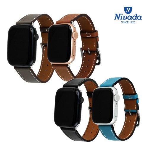 애플워치 스트랩 4종 가죽밴드 5007 7 SE 6 5 4 3 2 1 세대 42 44 45mm