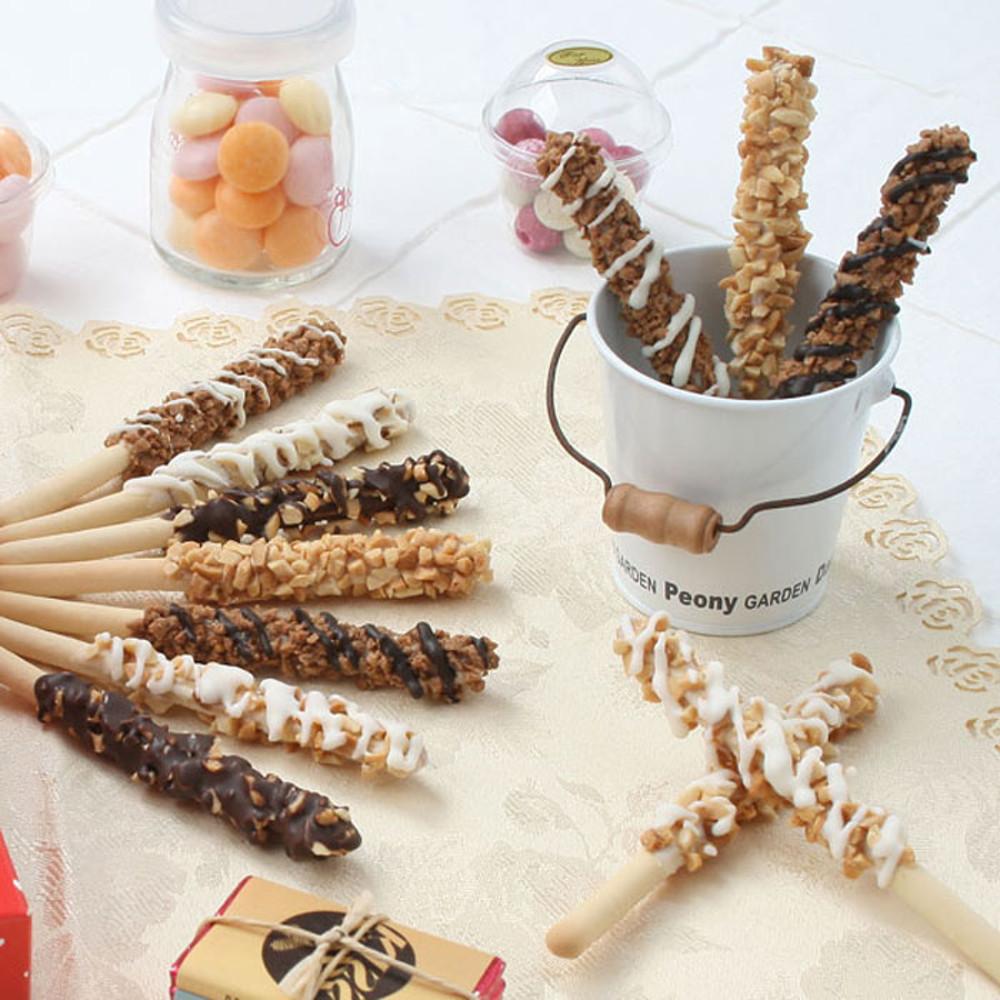 얌얌이 수제 막대과자 만들기 세트 스틱+케이스+초콜릿+데코+빼빼로 diy 키트