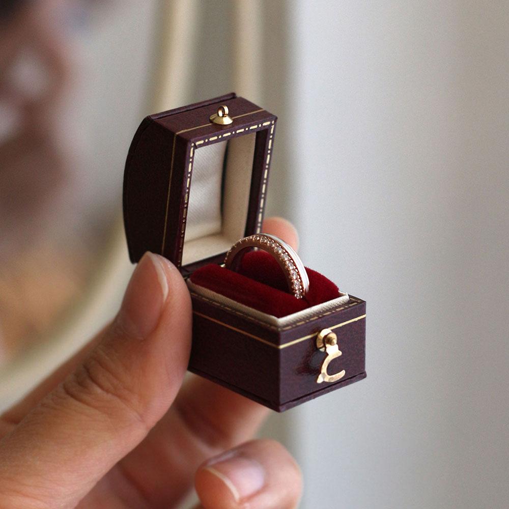 프로포즈 빈티지 쥬얼리 앤틱 다이아 반지 보관함 돌 보석함 케이스