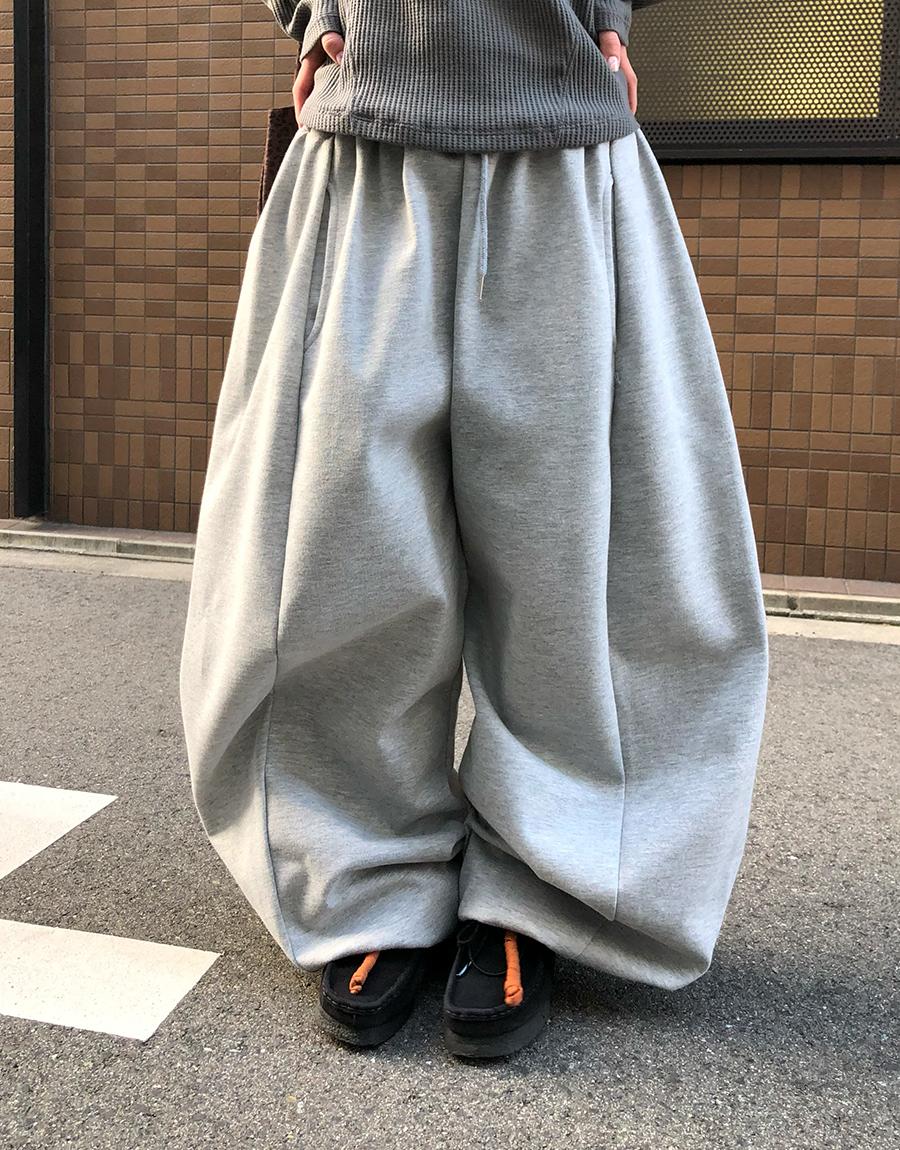 마르 사이드 벌룬 절개 스웻 팬츠 (3color)