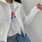 [당일발송] 무지 크롭 바람막이 3color