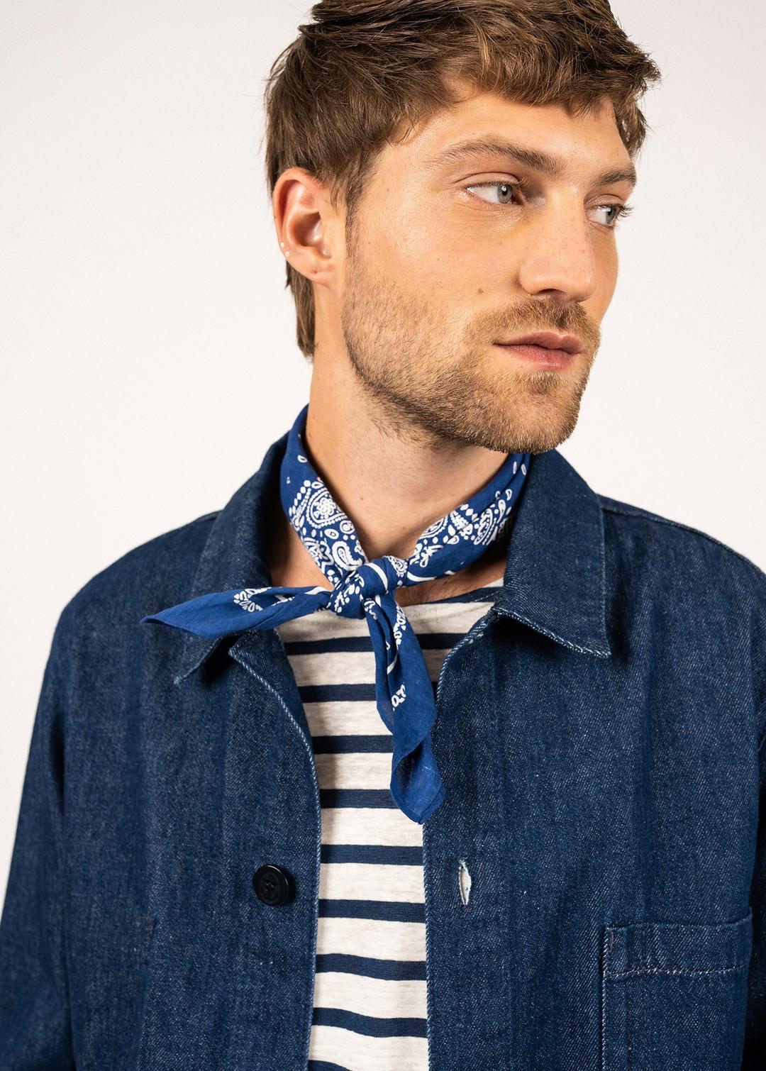 Foulard bandana - en coton (INDIGO) - INDIGO / UNIQ
