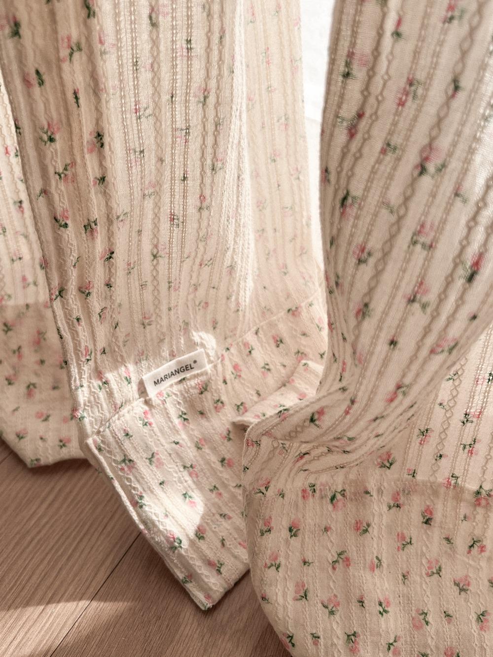 소녀 장미 레이스 커튼 가리개 거실커튼