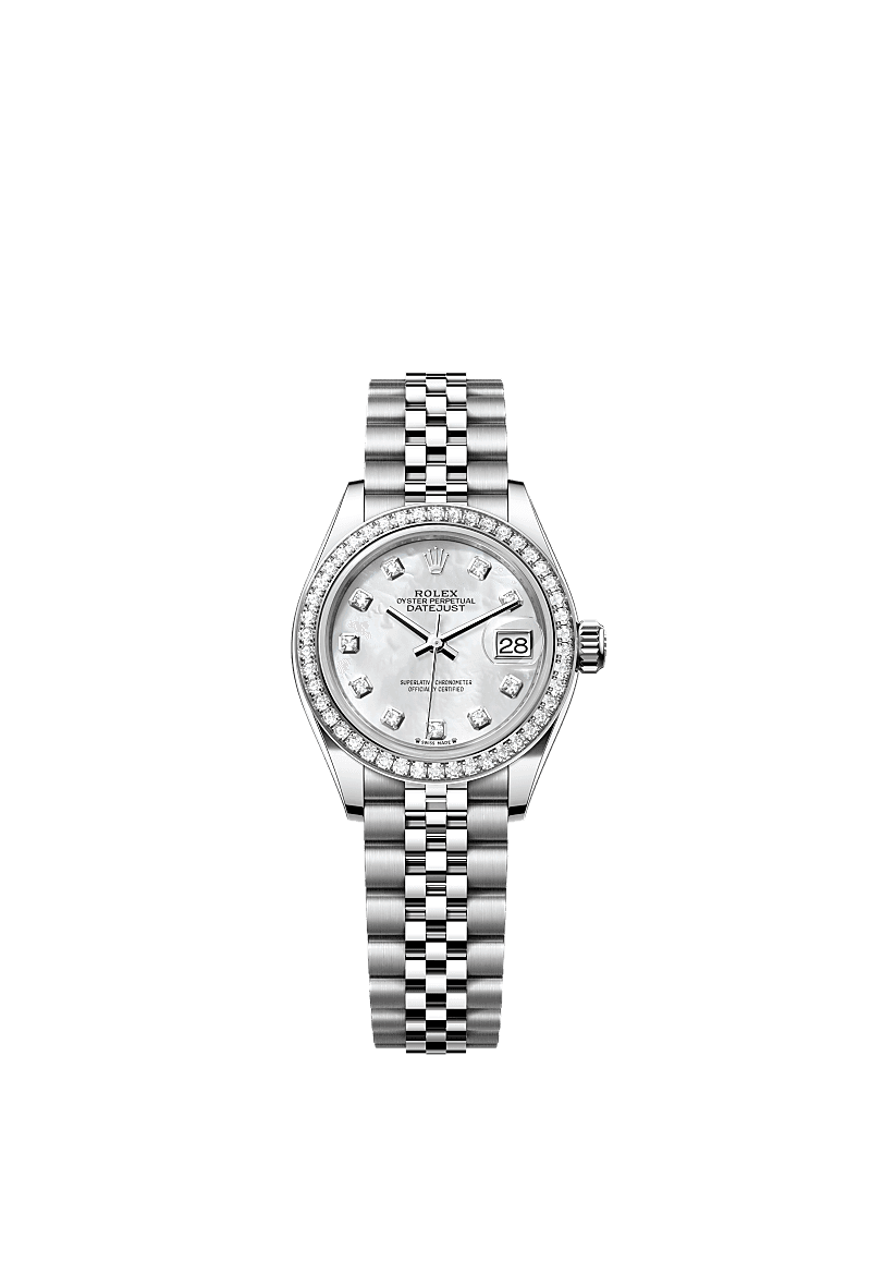롤렉스 Lady-Datejust 시계: 오이스터스틸과 화이트 골드 - m279384rbr-0011