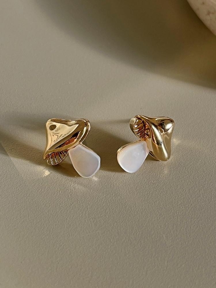 [무배] 유니크 귀여운 버섯 자개귀걸이