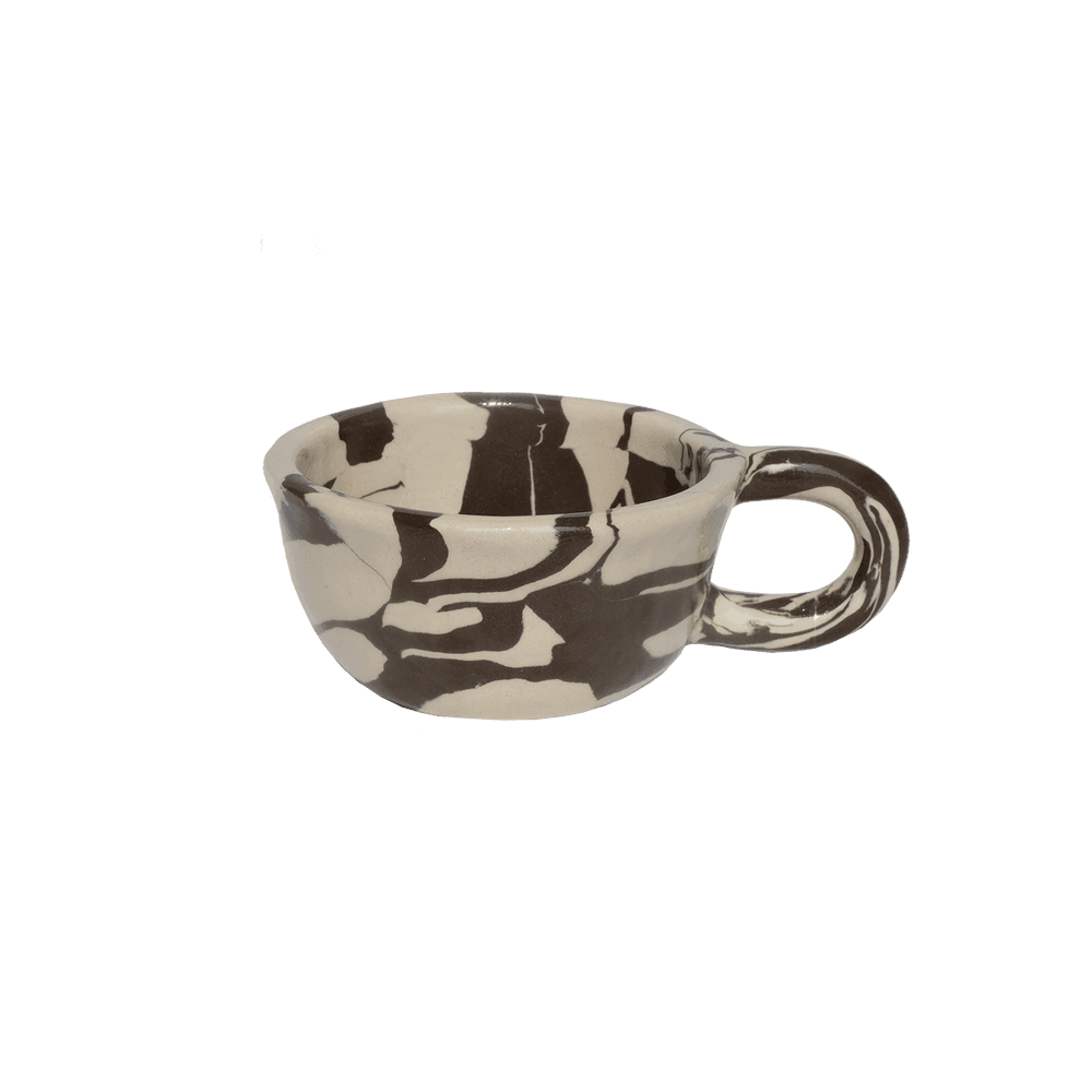 Latte Mug Marble Black S