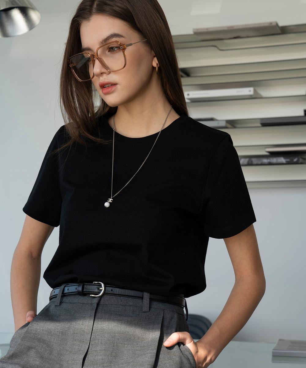 A3403 Signature silket T-shirt