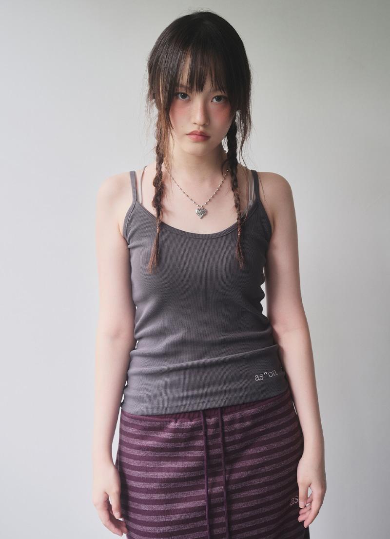 SSIN SLEEVELESS / CHARCOAL