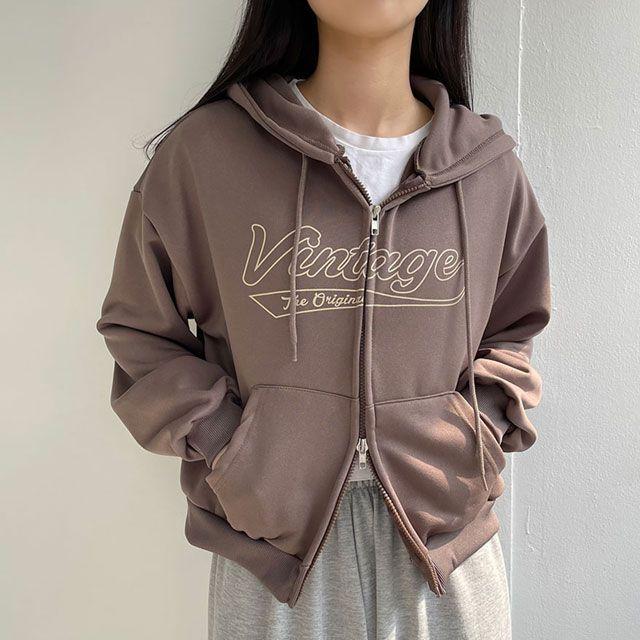 [y2k/러블리무드] 하입보이 크롭 투웨이 후드집업 - 4color