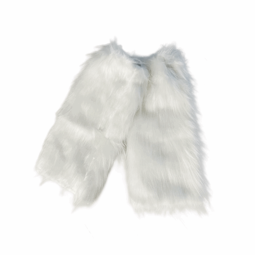 안감기모❤️‍🔥예티 퍼 레그워머 fur leg warmers 겨울패션 연말 파티룩 Y2K