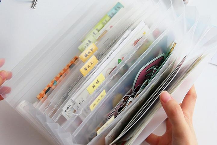 PP 투명 아코디언 폴더 파일