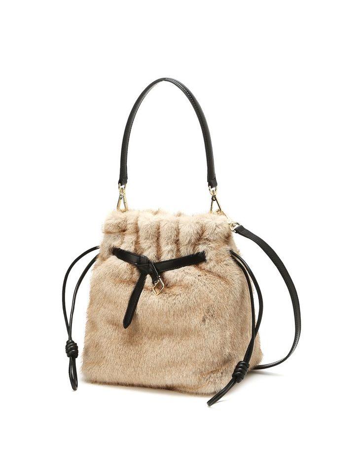 [24FW 닥스 ACC 여성]베이지 벨트장식 에코퍼 숄더백_DCBA4F998I2